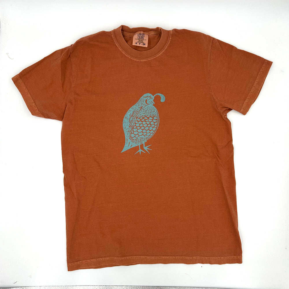 Cali Quail Tee :: Burnt Orange