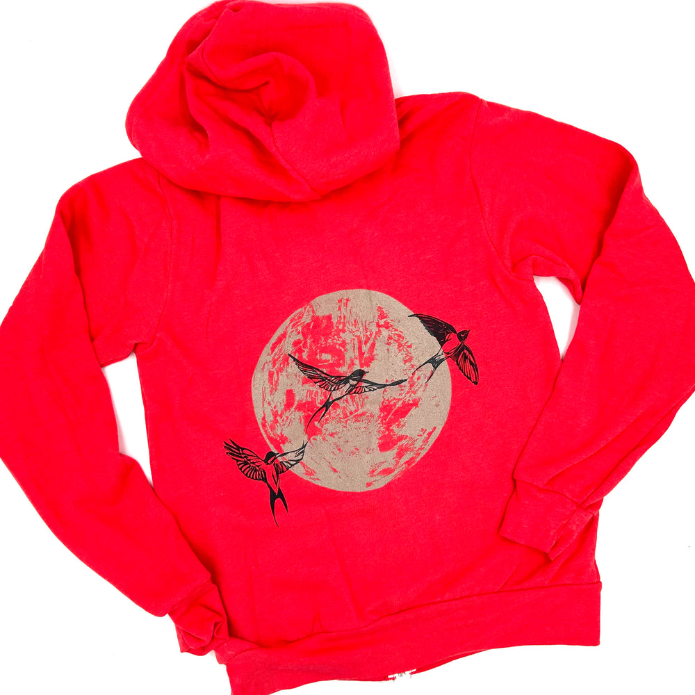 Night Swallows Zip Hoodie