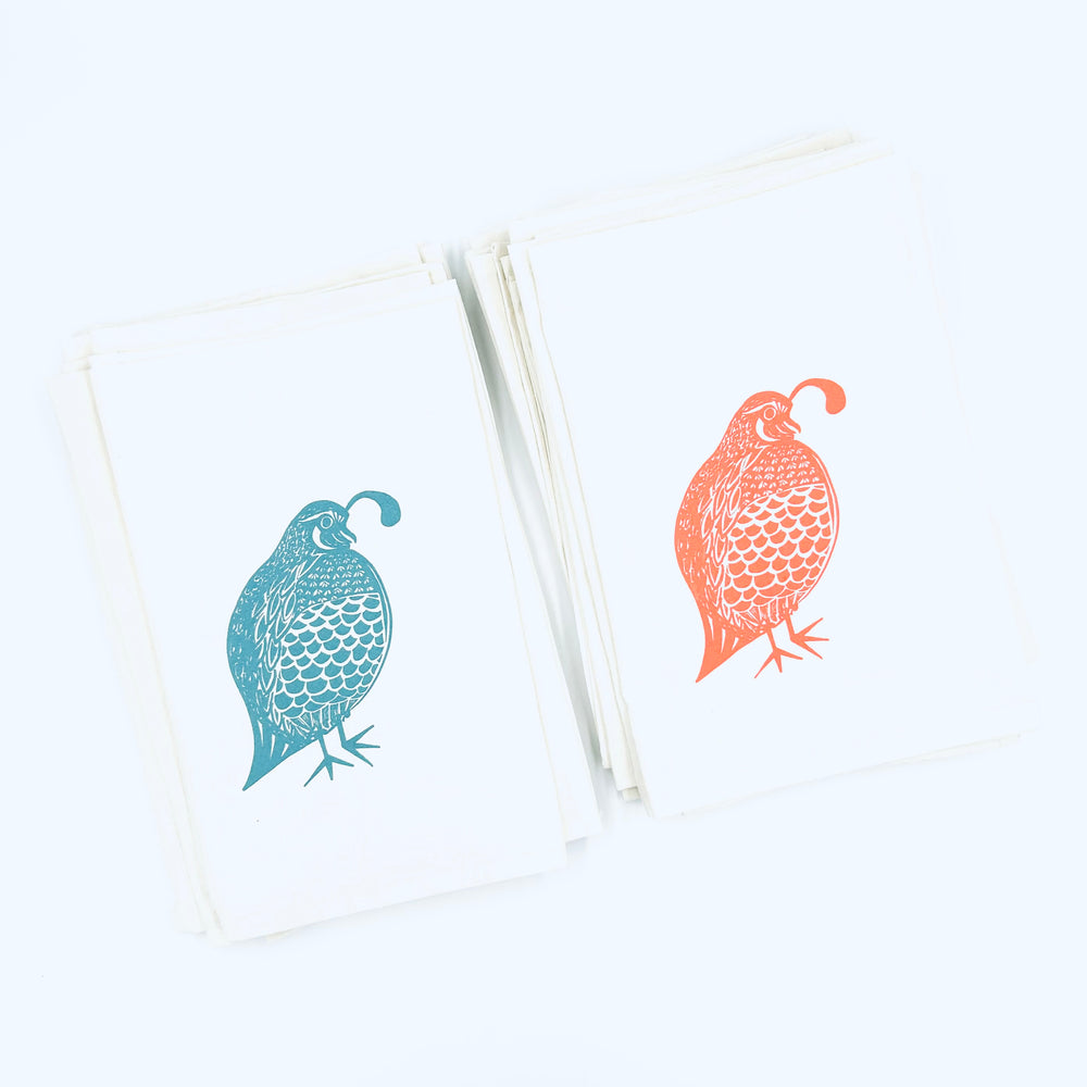 Quail Tea Towel