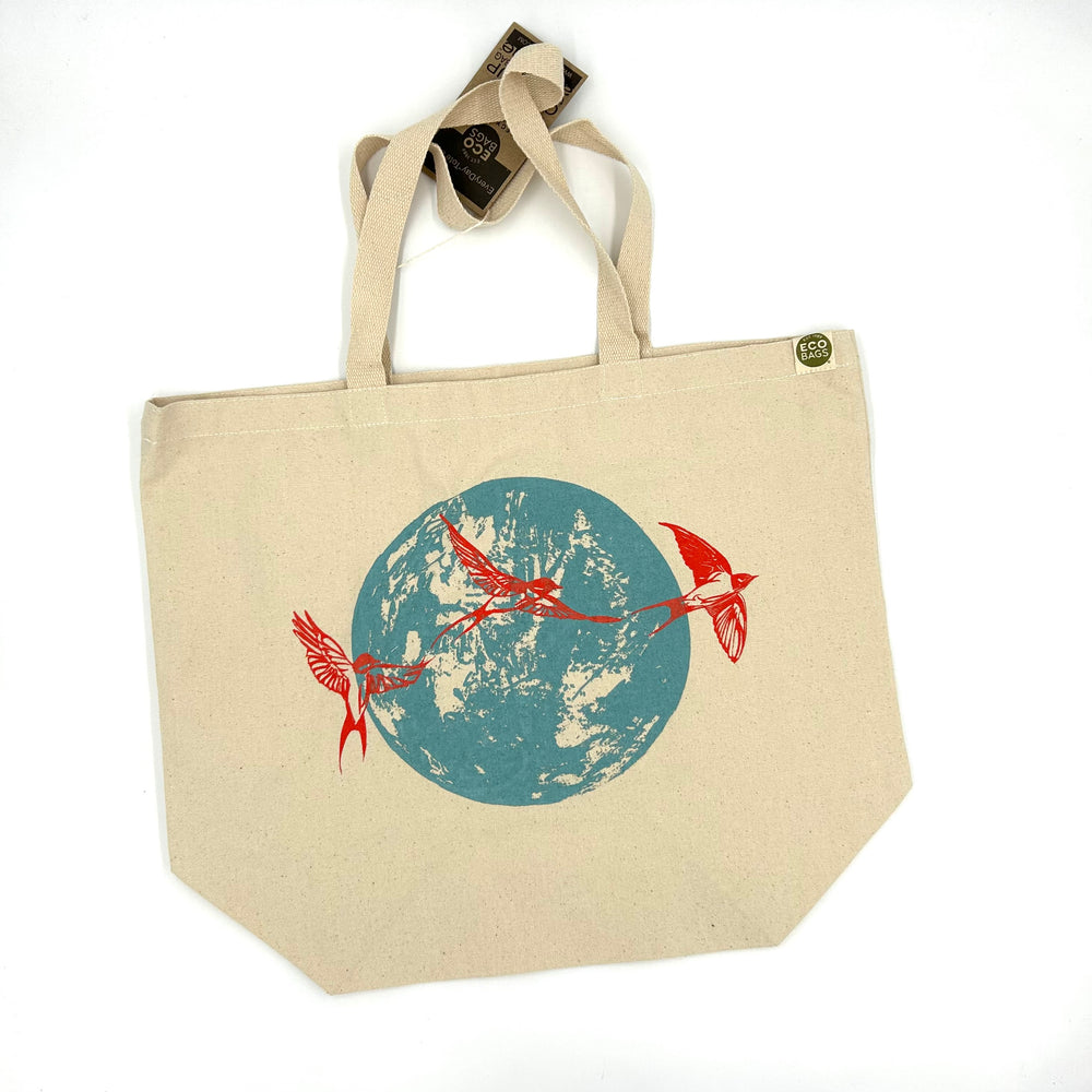 Night Birds Canvas Tote