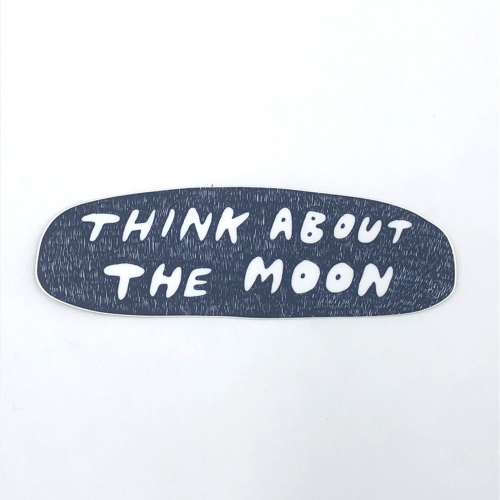 Think About The Moon Sticker