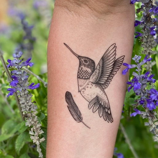 
                  
                    Hummingbird Temp Tattoo
                  
                