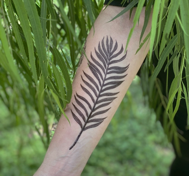 Palm Branch Temp Tattoo