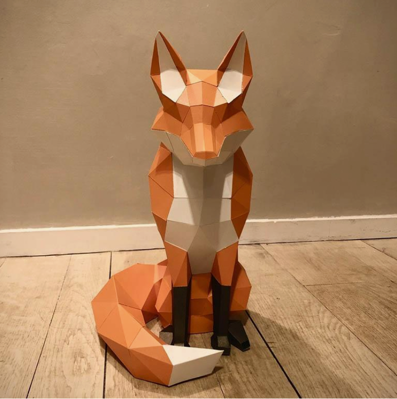 Fox Model Papercraft Kit