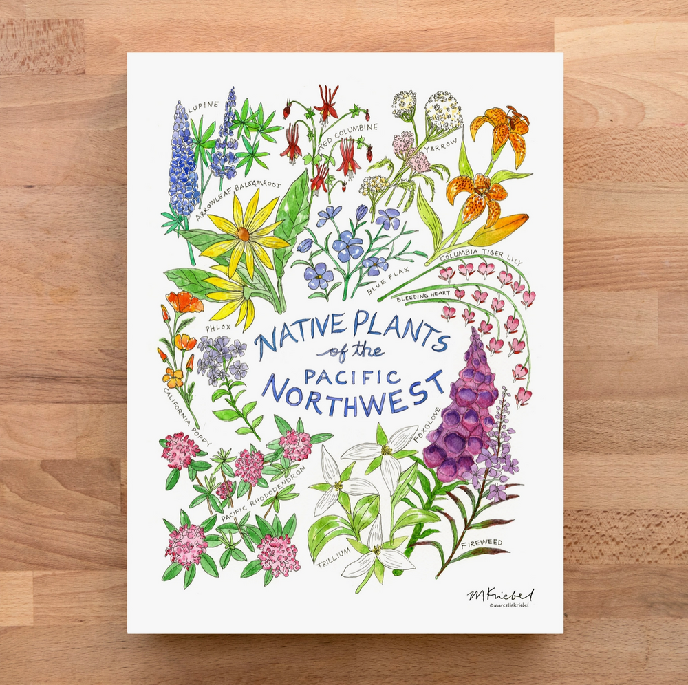 Native Northwest Flora Print