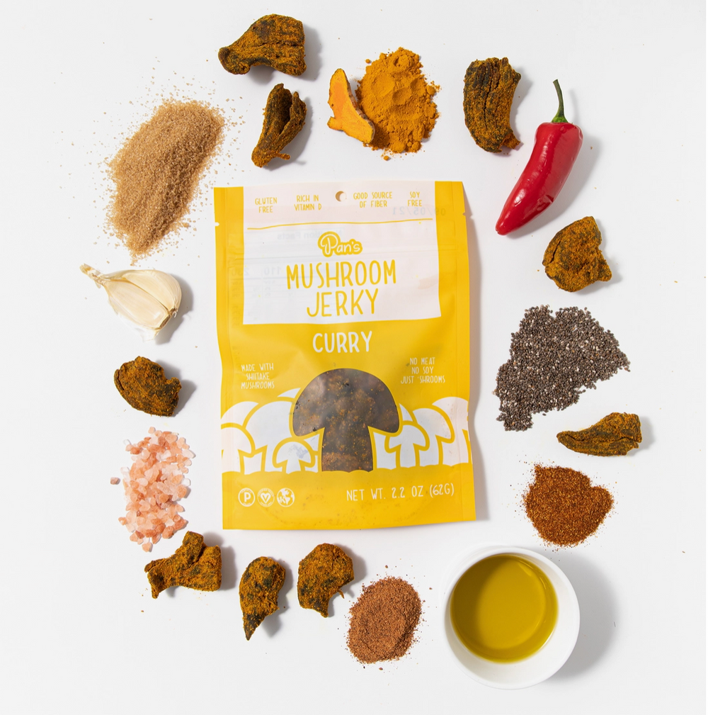 Pan's Mushroom Jerky :: Curry