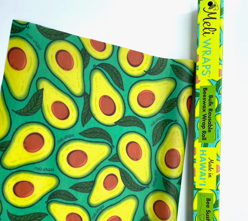 Beeswax Food Wrap (Bulk Roll) :: Avocado Print