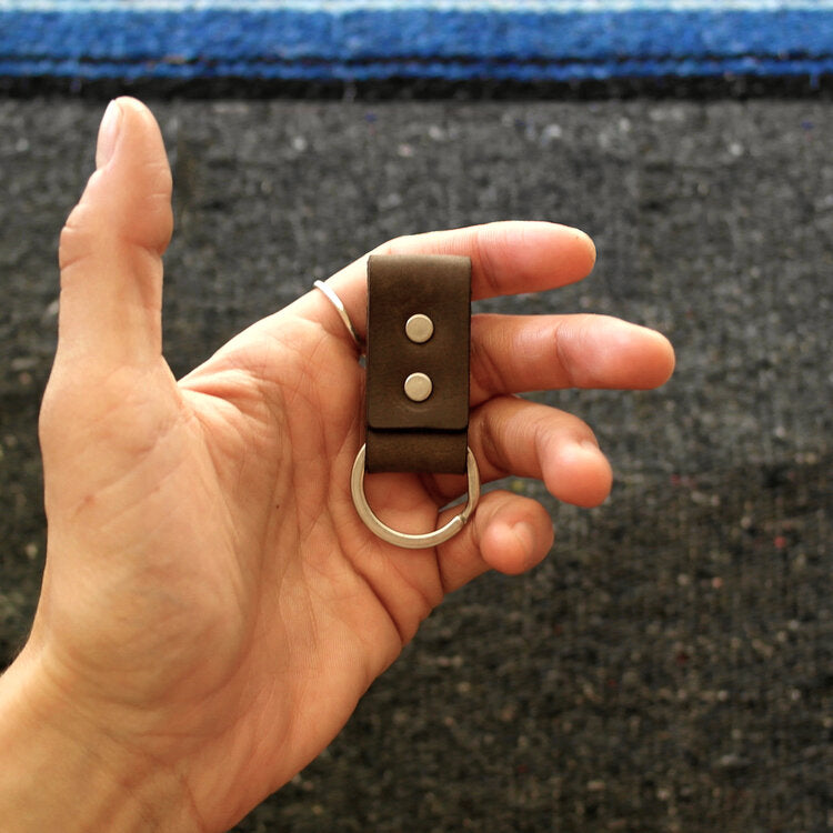 Leather-Strap Keychain