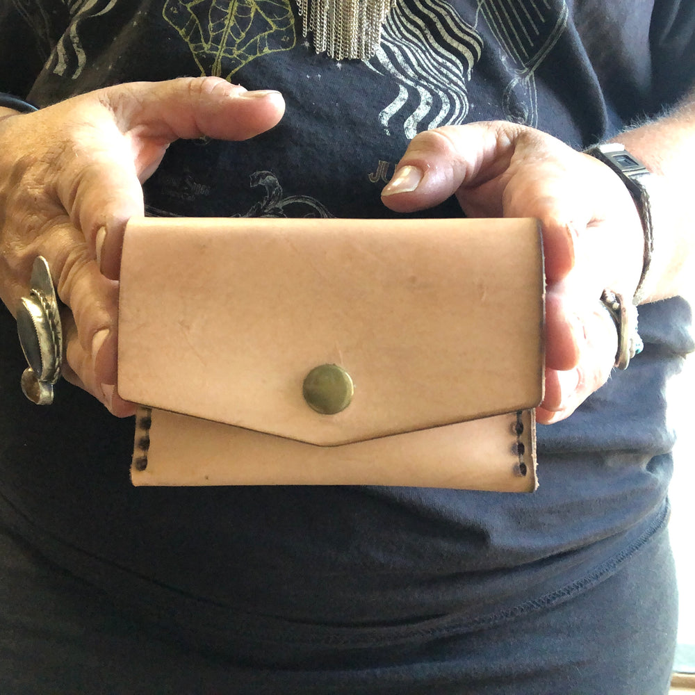 Snap Leather Wallet
