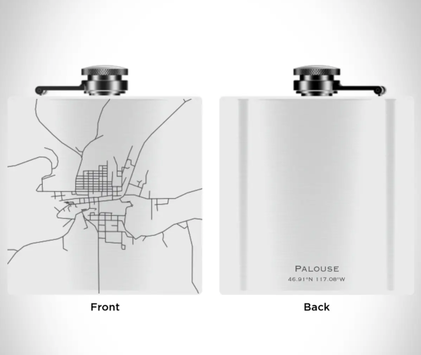 
                  
                    Palouse Street Map Hip Flask
                  
                
