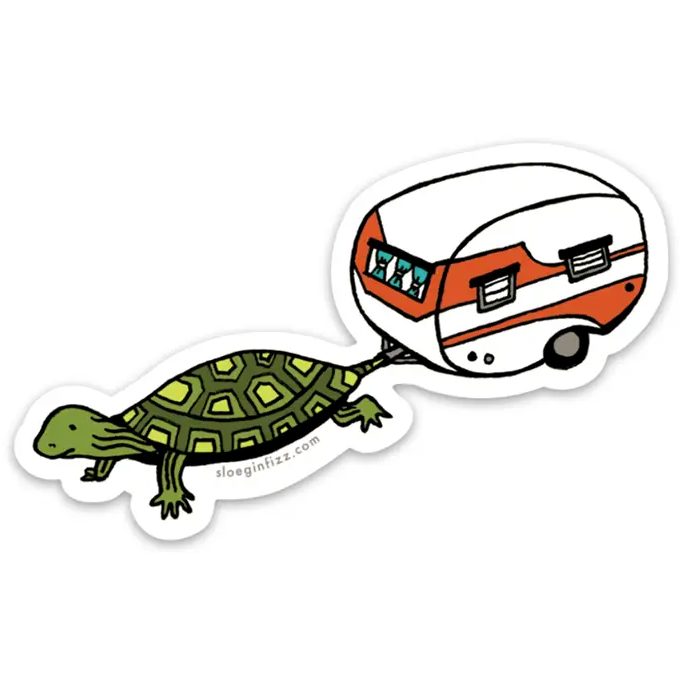 
                  
                    Turtle Towing Camper Sticker
                  
                