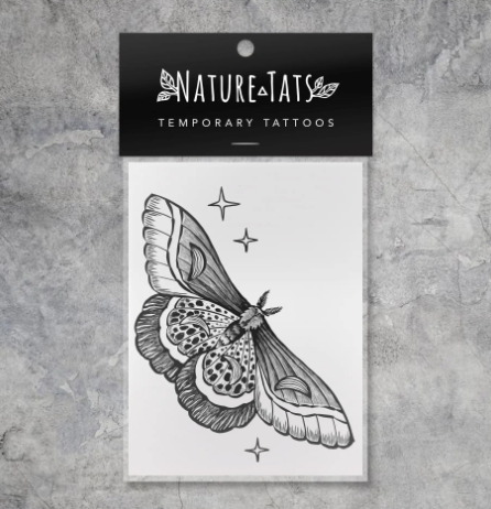 
                  
                    Night Moth Temp Tattoo
                  
                