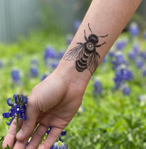 Big Bee Temp Tattoos