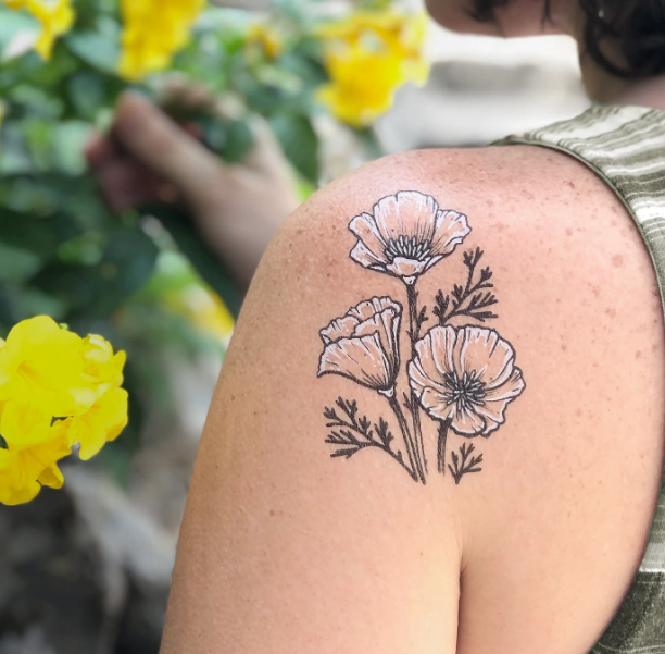 
                  
                    Golden Poppy Temp Tattoo
                  
                