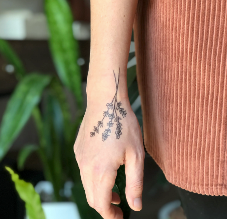 Lavender Sprigs Temp Tattoos