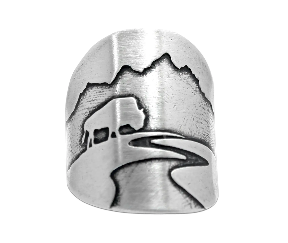 
                  
                    Buffalo in Tetons Adjustable Ring
                  
                