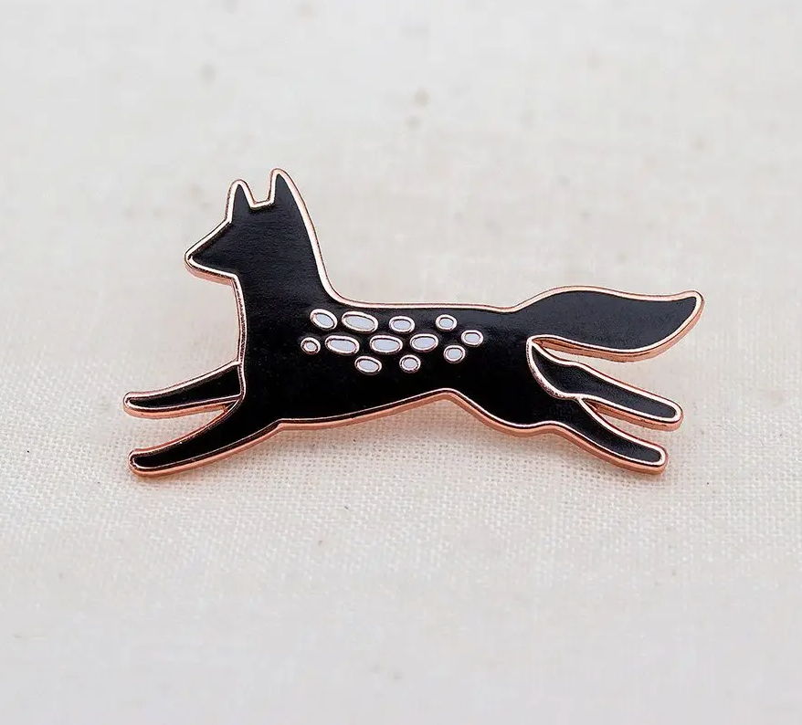 
                  
                    Black Wolf Enamel Pin
                  
                