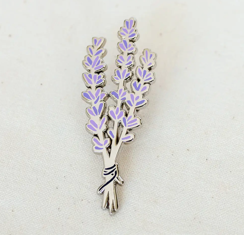 
                  
                    Lavender Enamel Pin
                  
                