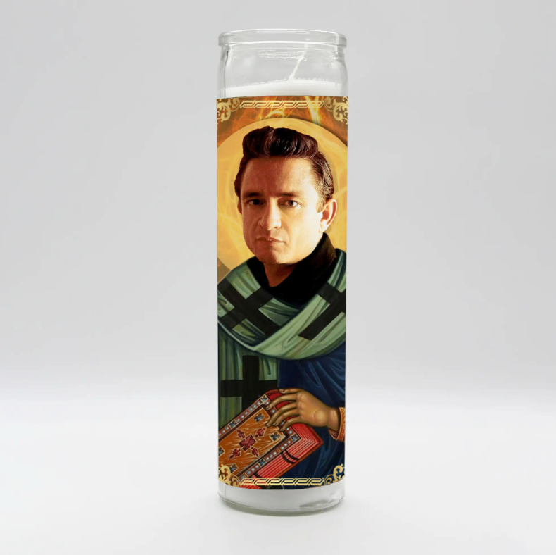 Johnny Cash Candle