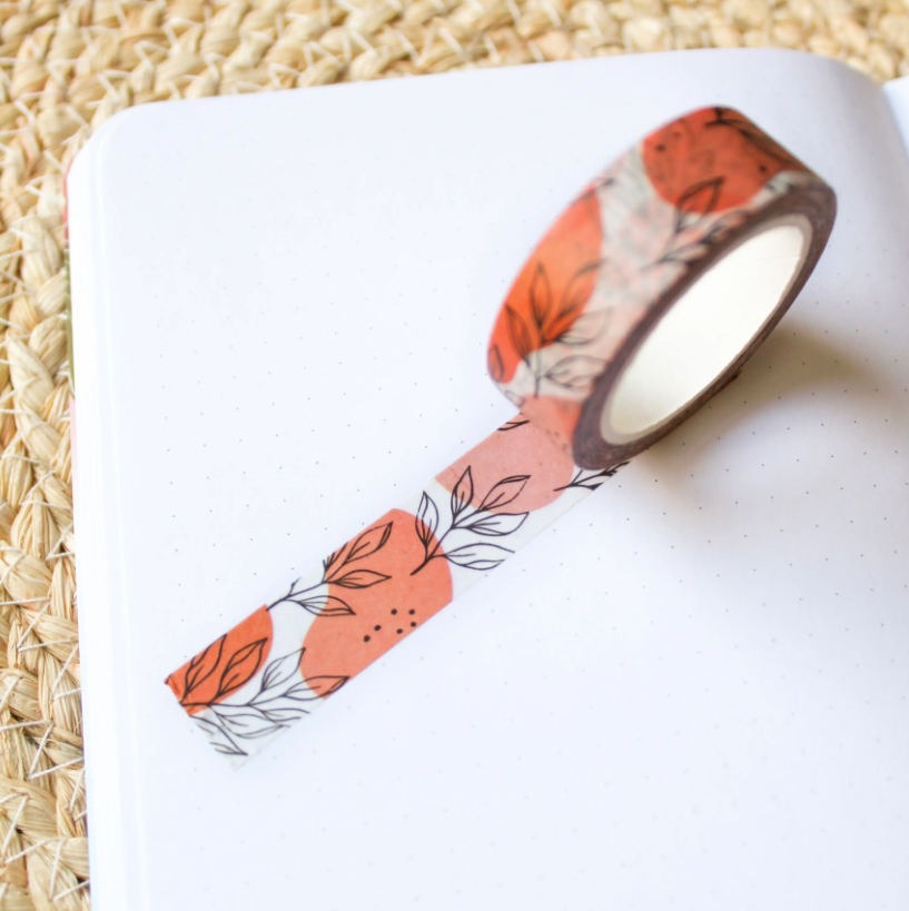 Washi Tape :: Pink Leaves