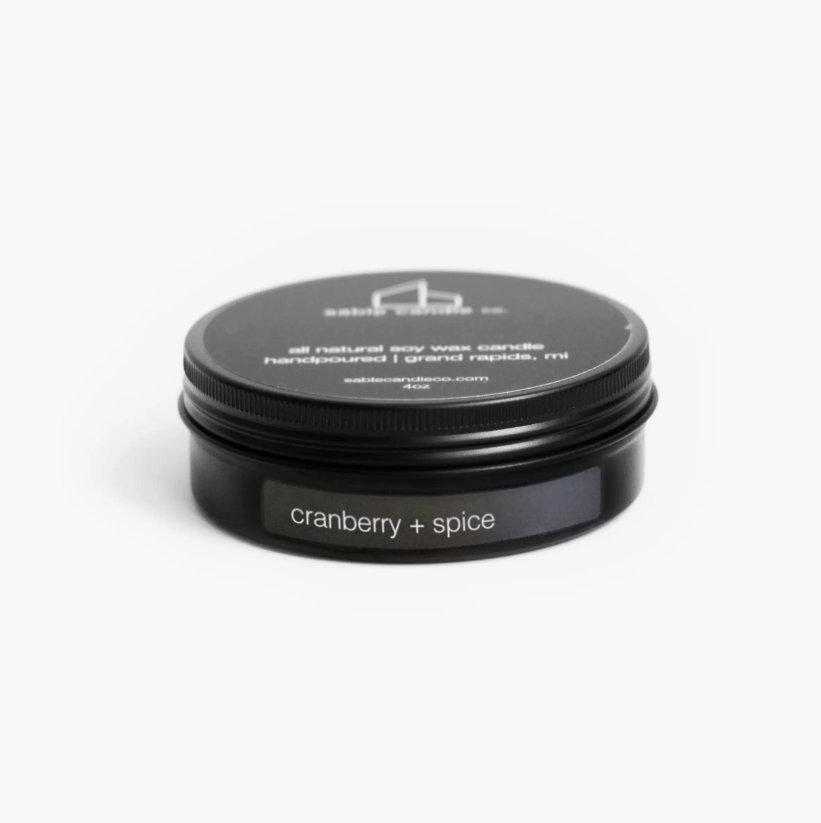 Cranberry + Spice Travel Candle