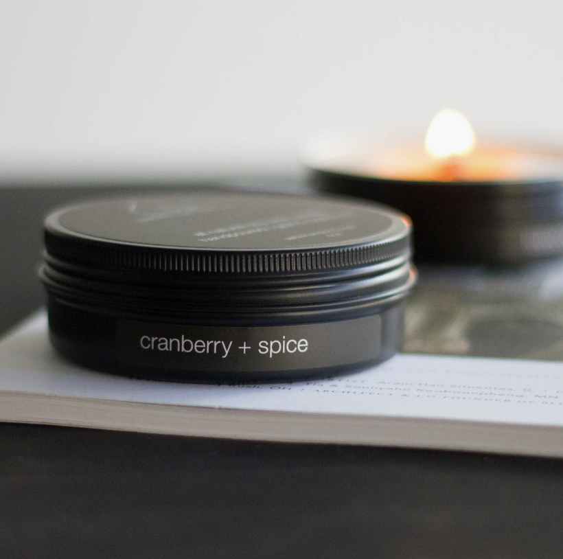 
                  
                    Cranberry + Spice Travel Candle
                  
                