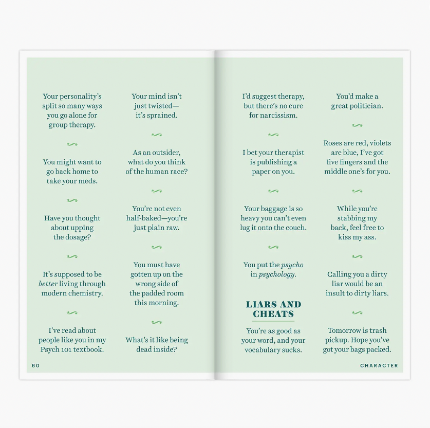 Comebacks Notes Insults And Comebacks