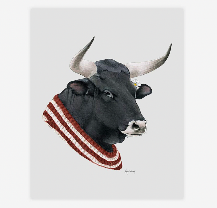 Bull Print