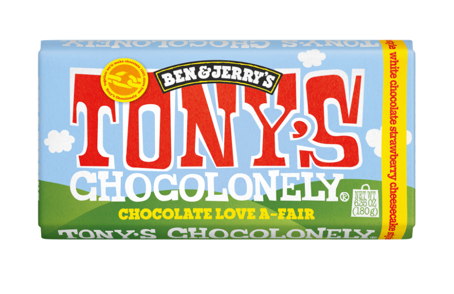 Tony's White Chocolate Strawberry Cheesecake Style Bar