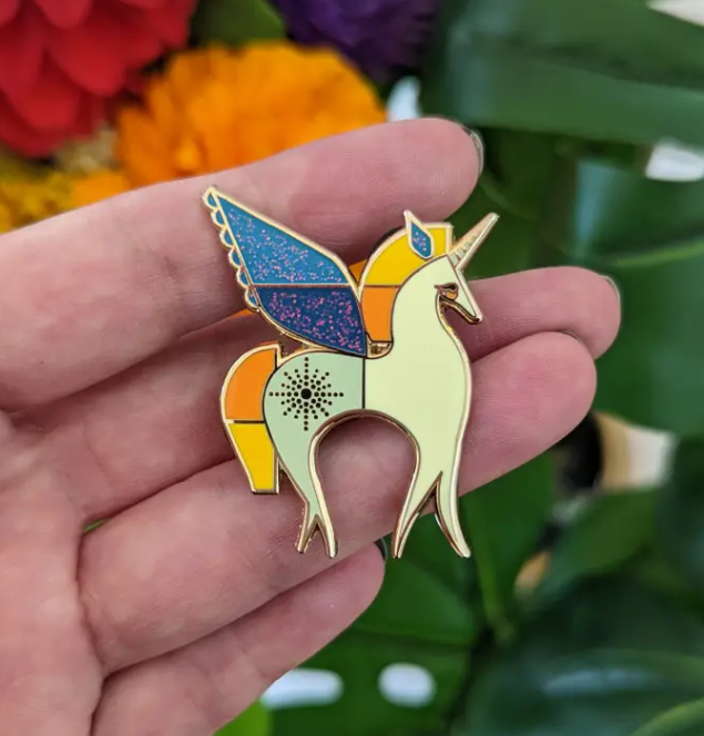 
                  
                    Unicorn Enamel Pin :: Rainbow
                  
                
