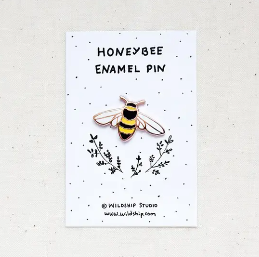 
                  
                    Honeybee Enamel Pin
                  
                