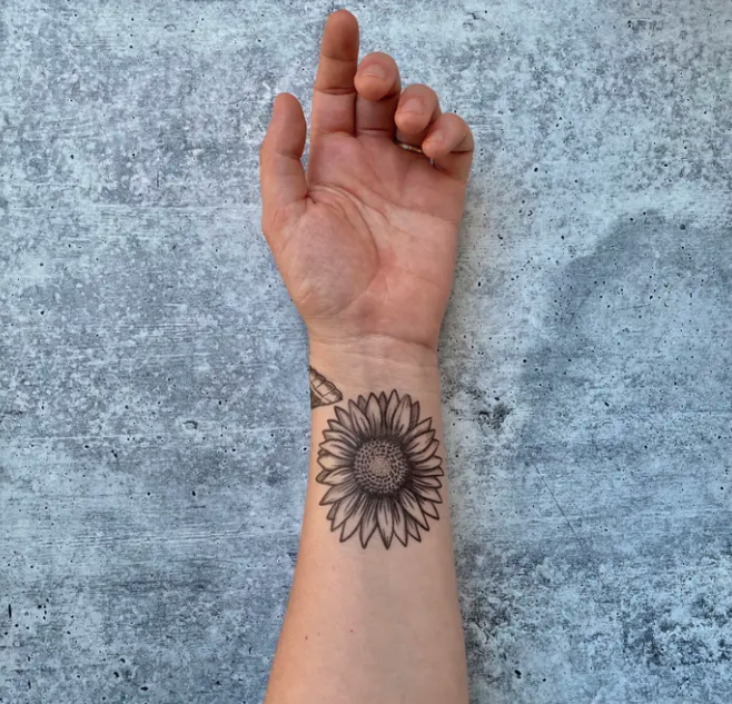 Sunflower Blossom Temp Tattoos