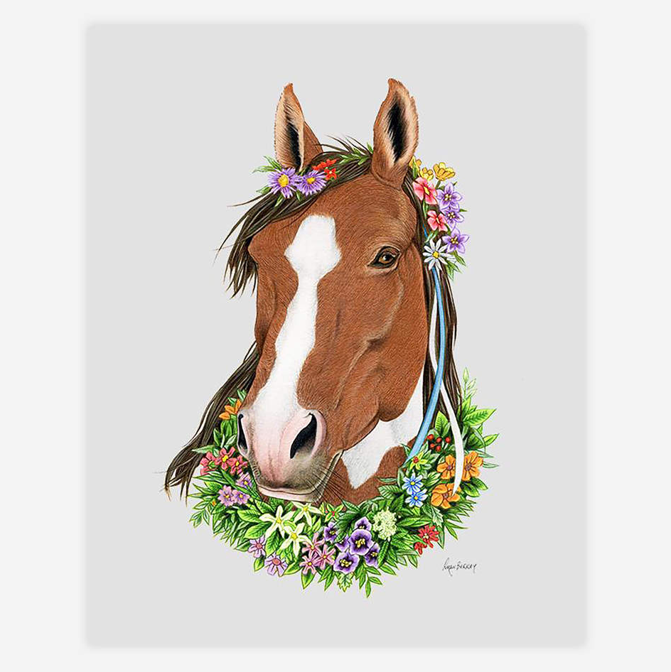 Horse Lady Print