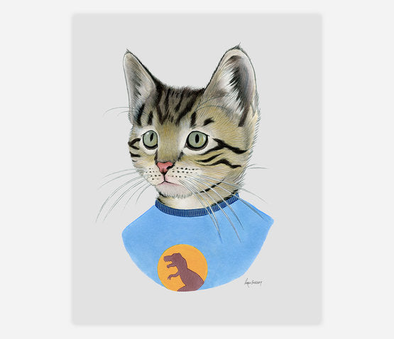 Tabby Kitten Print